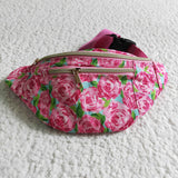 Hot Pink Floral Kids Girls Small Bags