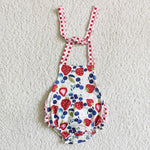A15-3 Strawberry Blueberry Romper Baby Summer Bubble-promotion 2024.4.13
